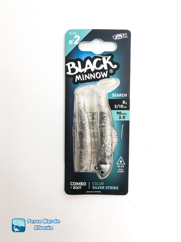 Fiiish Black Minnow Combo Nº2 90mm 8gr Color Silver Strike