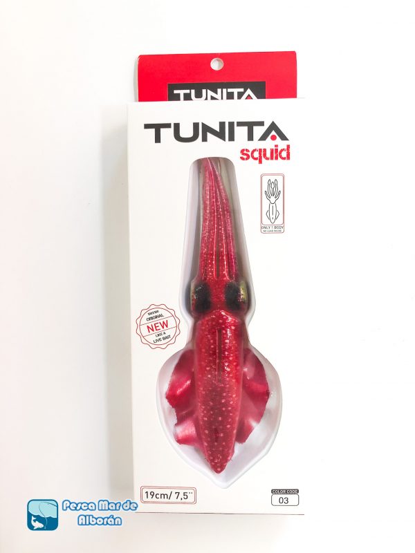 Tunita Squid 19cm Color 03 Calamar Rojo