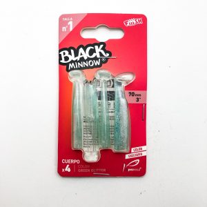 Fiiish Black Minnow Nº1 70mm x4 Cuerpos Color Green Glitter