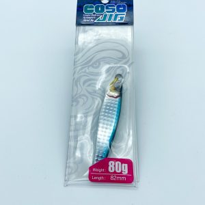 Coso Jig 80gr Plateado y lomo azul