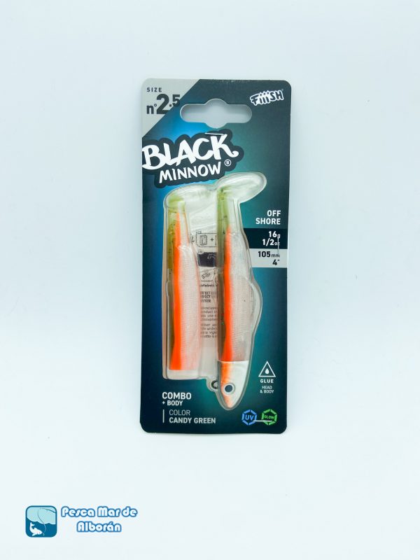 Fiiish Combo Black Minnow Nº 2.5 Talla 105 16gr Color Candy Green