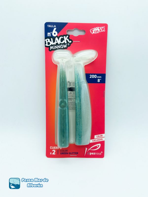 Fiiish Black Minnow Nº6 Talla 200 Color Green Glitter