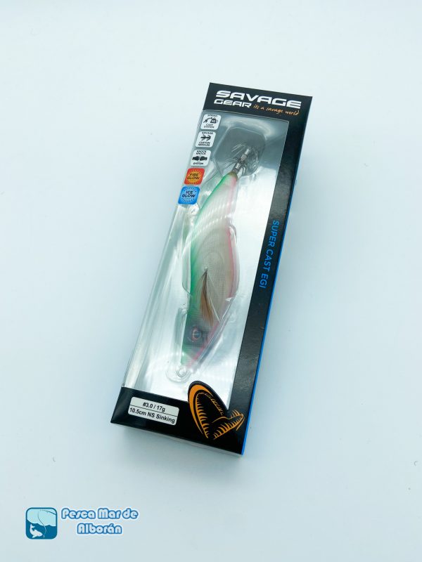 Savage Gear Super Cast Egi 3.0 NS 17gr Color Fire Nice