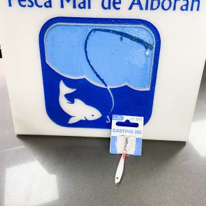 Casting Jig Srt 5gr Color Blanco Fluo y Rojo