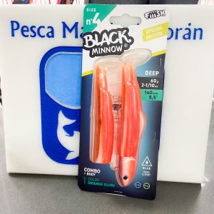 Black Minnow Combo Nº4 Talla 140 60gr Orange Glow