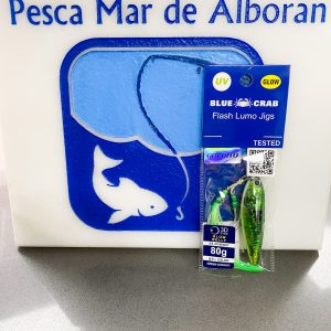 Blue Crab Jig Fat Glow 80 gr Color Green Dorado