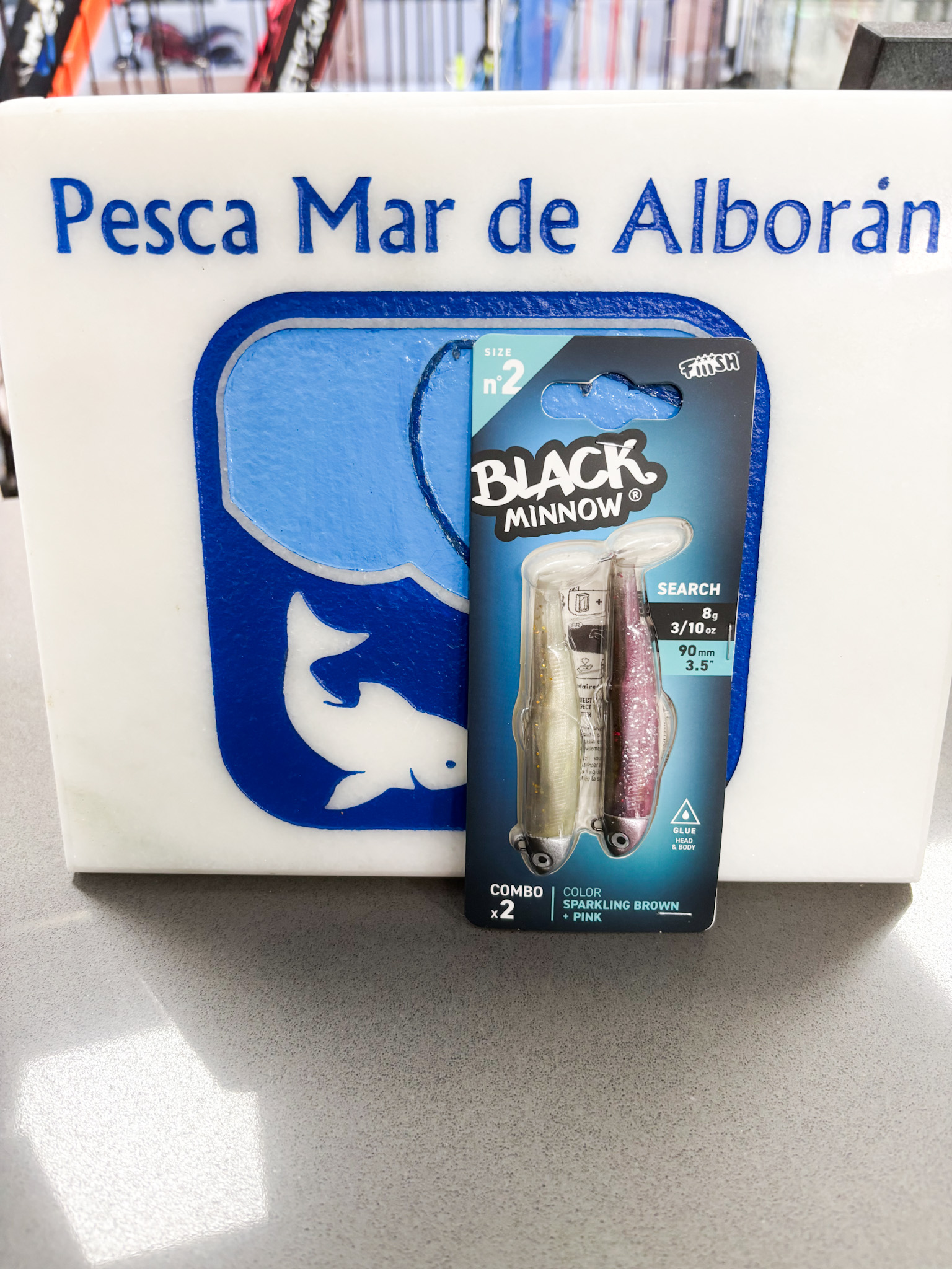 Fiiish Black Minnow Doble Combo Nº2 Talla 90 8gr Sparkling Brown/Pink