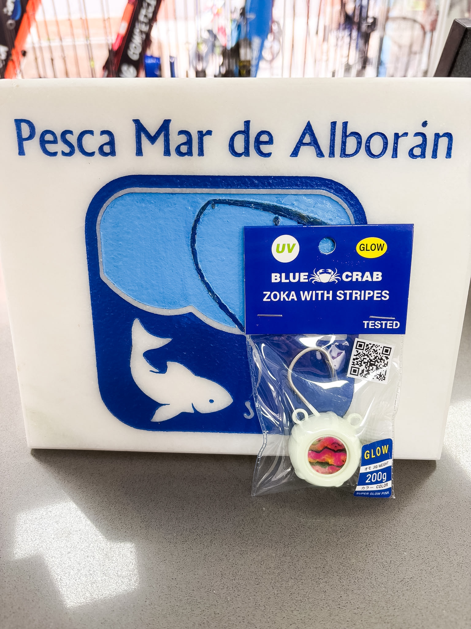 Blue Crab Zoka 200gr Color Super Glow Pink